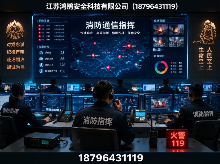 汕头消防通信指挥展示图